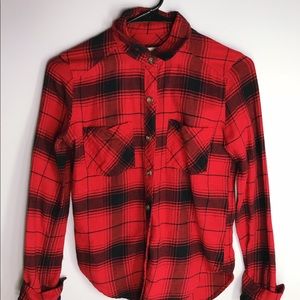 A&F Plaid Flannel Button Down Shirt